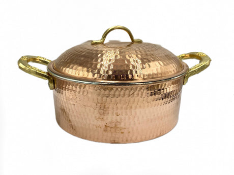 Lavina | Copper Cooking Pot (20 cm) - TryAladdin