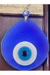 Blue Nazar Beaded Transparent Drop Pattern Handmade Wall Ornament - TryAladdin