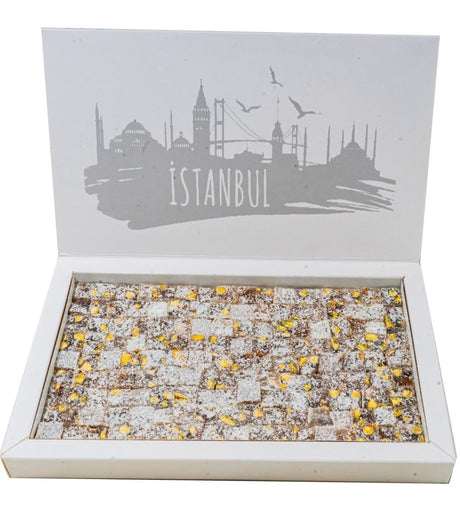 Tatbak | Large Cut Turkish Delight with Pistachio and Coconut - TryAladdin