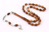 Tesbihevim | Kuka Wood Tasbih with 925 Sterling Silver Tassel - TryAladdin